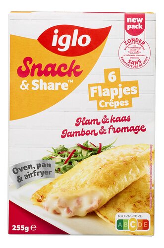 IGLO flapjes ham en kaas