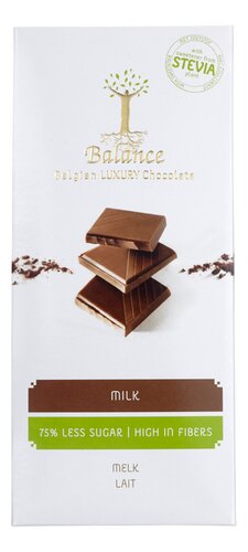 BALANCE tablette chocol.lait stevia