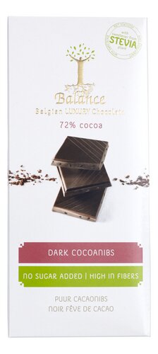 BALANCE tabl.choc.noir 72% stevia
