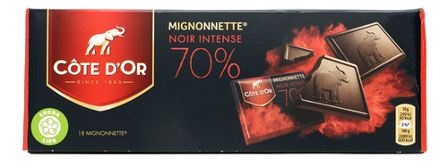 COTE D'OR Mignonnette Noir 70 %