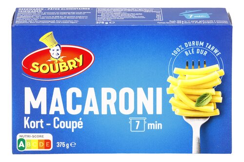 SOUBRY al dente macaroni coupé