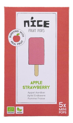 NICE glace pommes fraise Bio
