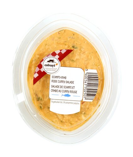 COLRUYT Krab-Scampi Rode Curry Sal.