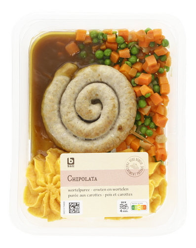 BONI Chipolata pois carottes purée