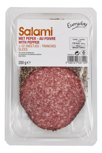 EVERYDAY pepersalami sneetjes