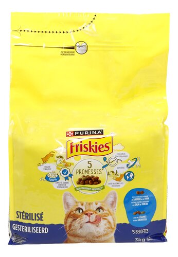 FRISKIES gesteril.kat zalm & tonijn
