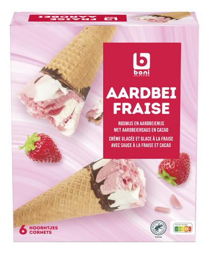 BONI fraise cornet