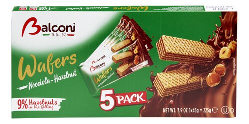 BALCONI wafers noisette multipack