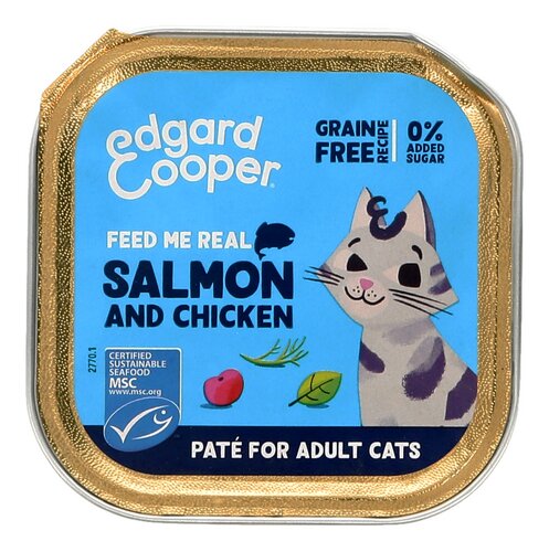 EDGARD&COOPER Adult Paté Zalm en Kip