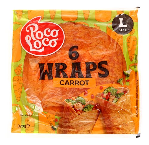 POCO LOCO wrap veggie carottes 25cm