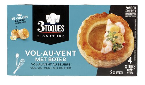 3 TOQUES bladerd.vol-au-vent boter