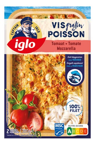 IGLO visgratin tomaat/mozarella MSC