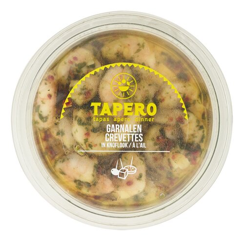 Tapero garnalen met look 90g
