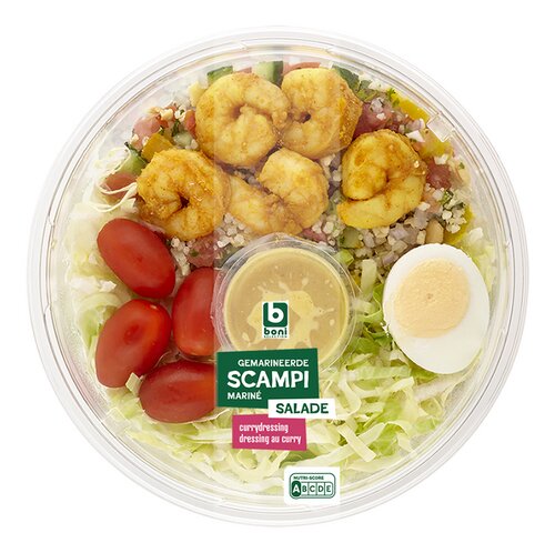 BONI Salade gemarineerde Scampi