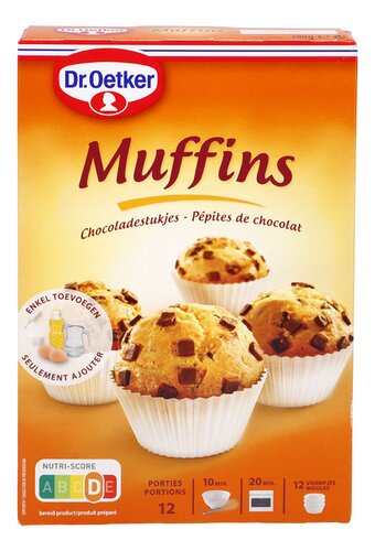 DR.OETKER Muffins Pépit.de Chocolat