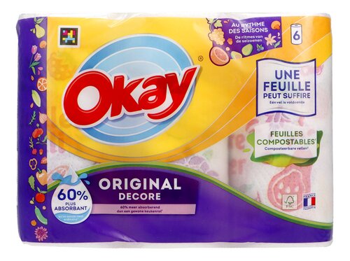 OKAY keukenpapier Decor 2l 43v