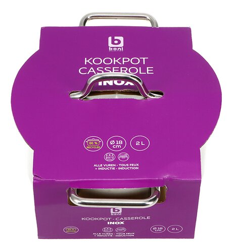 BONI Kookpot met deksel 18cm