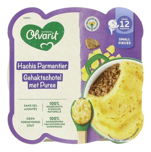 Olvarit Gehaktschotel met Puree 12M