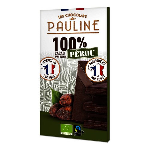 CH. DE PAULINE Coc.Tabl100%Peru Bio 80g
