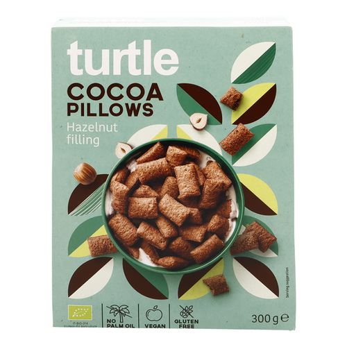 TURTLE Cacaokussen Hazelnoot bio GV 300g