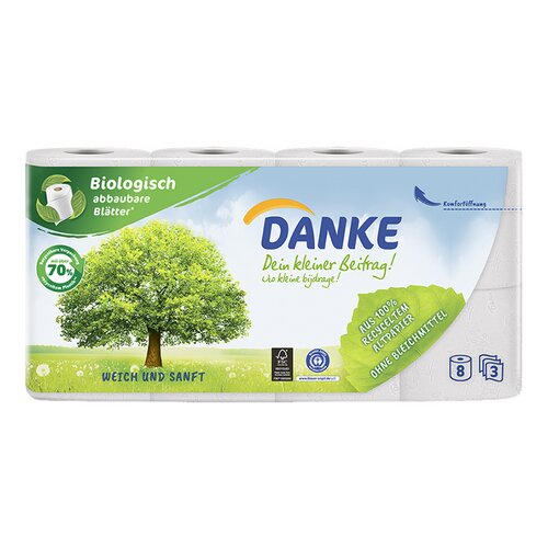 DANKE toiletpapier 3 l | 150 v 8r