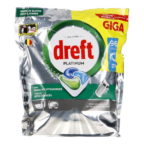 DREFT vaatwastabletten Platinum 96st