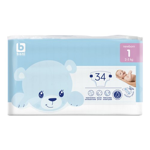 BONI luiers Newborn 1 2-5kg 34st