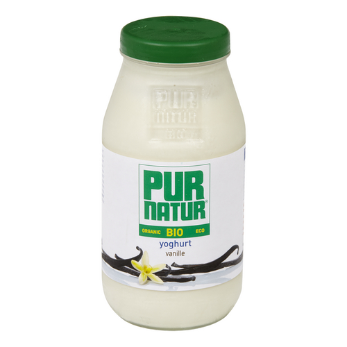 PUR NATUR yoghurt vol van.bio glas 500g
