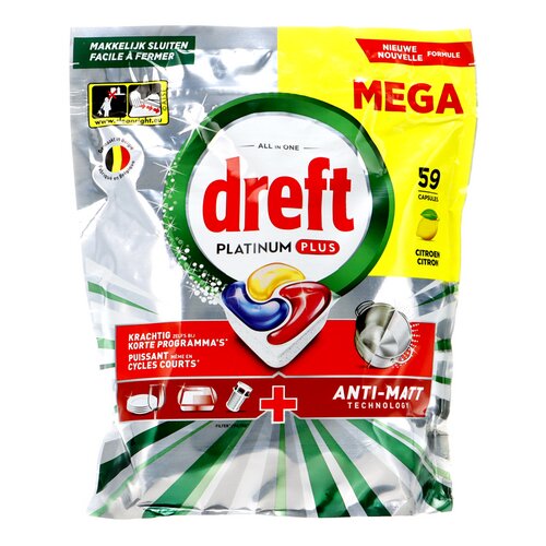 DREFT vaatwastablet platinum+ citr. 59st