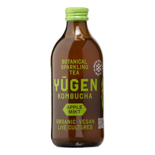 YUGEN Kombucha appel/munt Bio 32,5cl