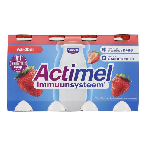 ACTIMEL aardbei 8x100g