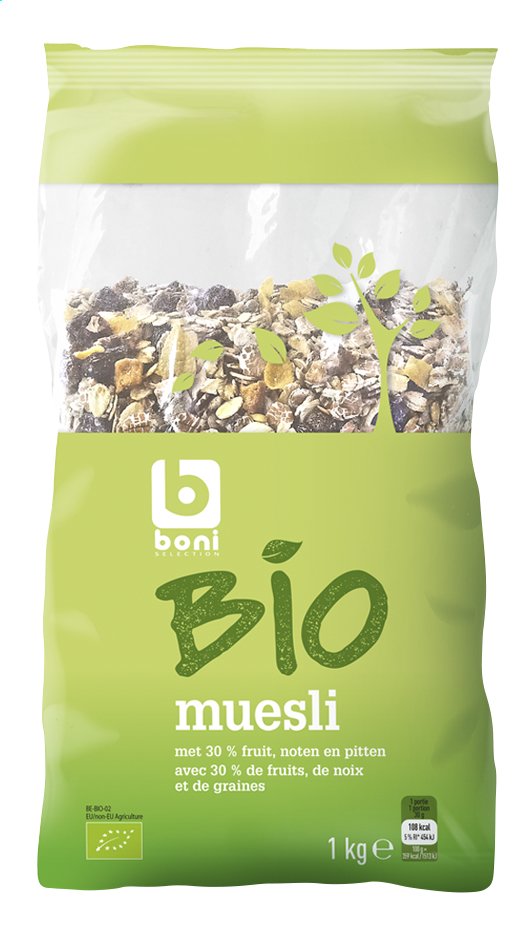Muesli avec 30 de fruits, de noix et de graines 1 kg