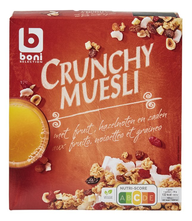 Krokante muesli met fruit, noten en pitten 500 g