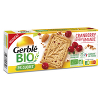 Gerblé GERBLE Sablé cranberry amande BIO Pt132g
