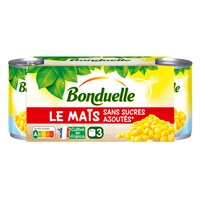 Bonduelle BONDUELLE Le maïs s/sucre ajoutés 3x140g