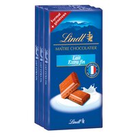 Lindt LINDT Chocolat lait extra fin 3x110g